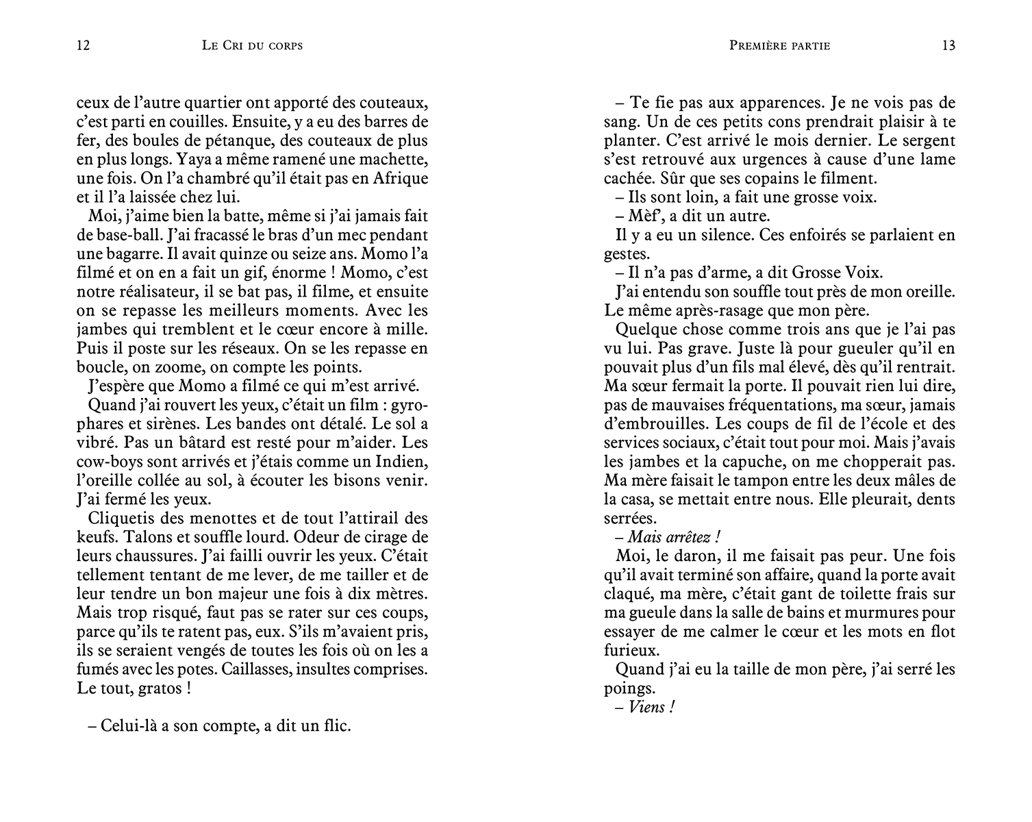 LE CRI DU CORPS