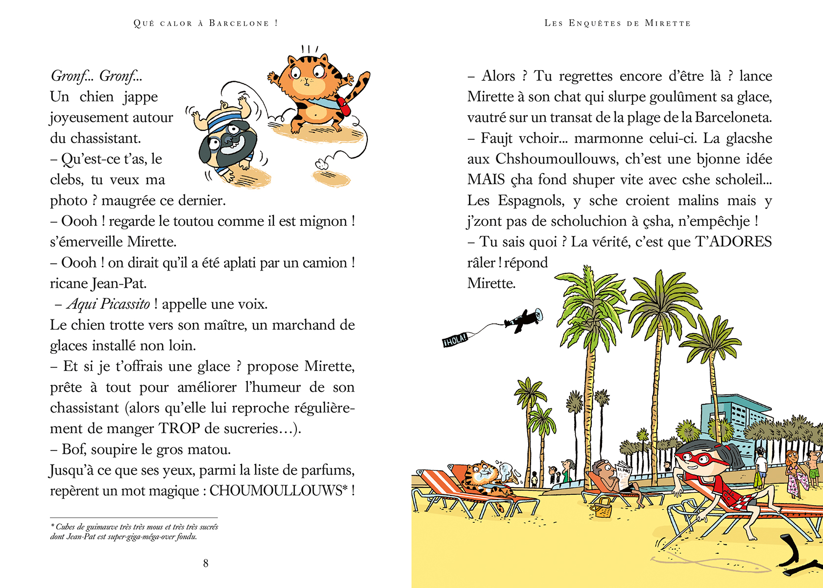 QUE CALOR A BARCELONE ! LES ENQUETES DE MIRETTE