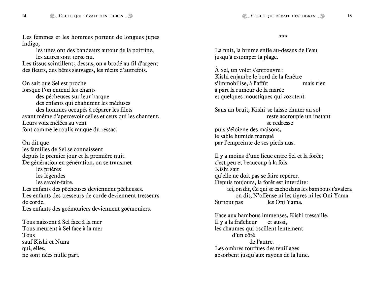 CELLE QUI REVAIT DES TIGRES