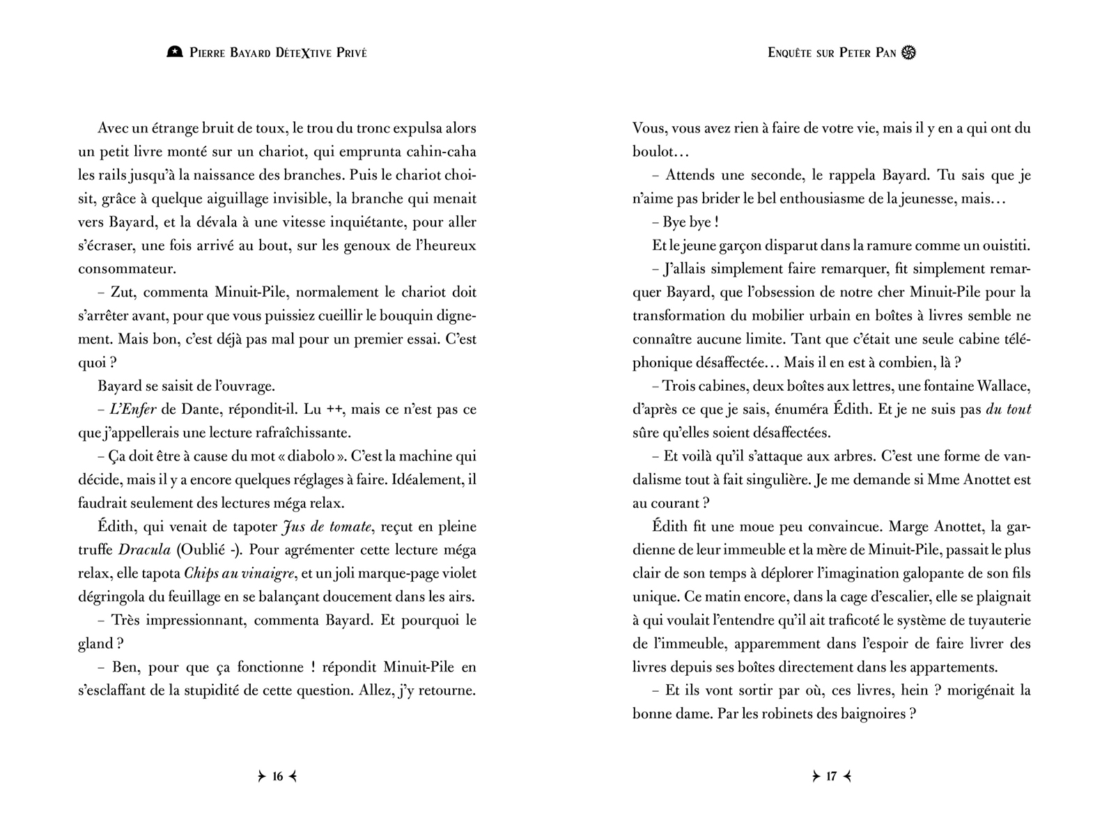 ENQUETE SUR PETER PAN - PIERRE BAYARD DETEXTIVE PRIVE