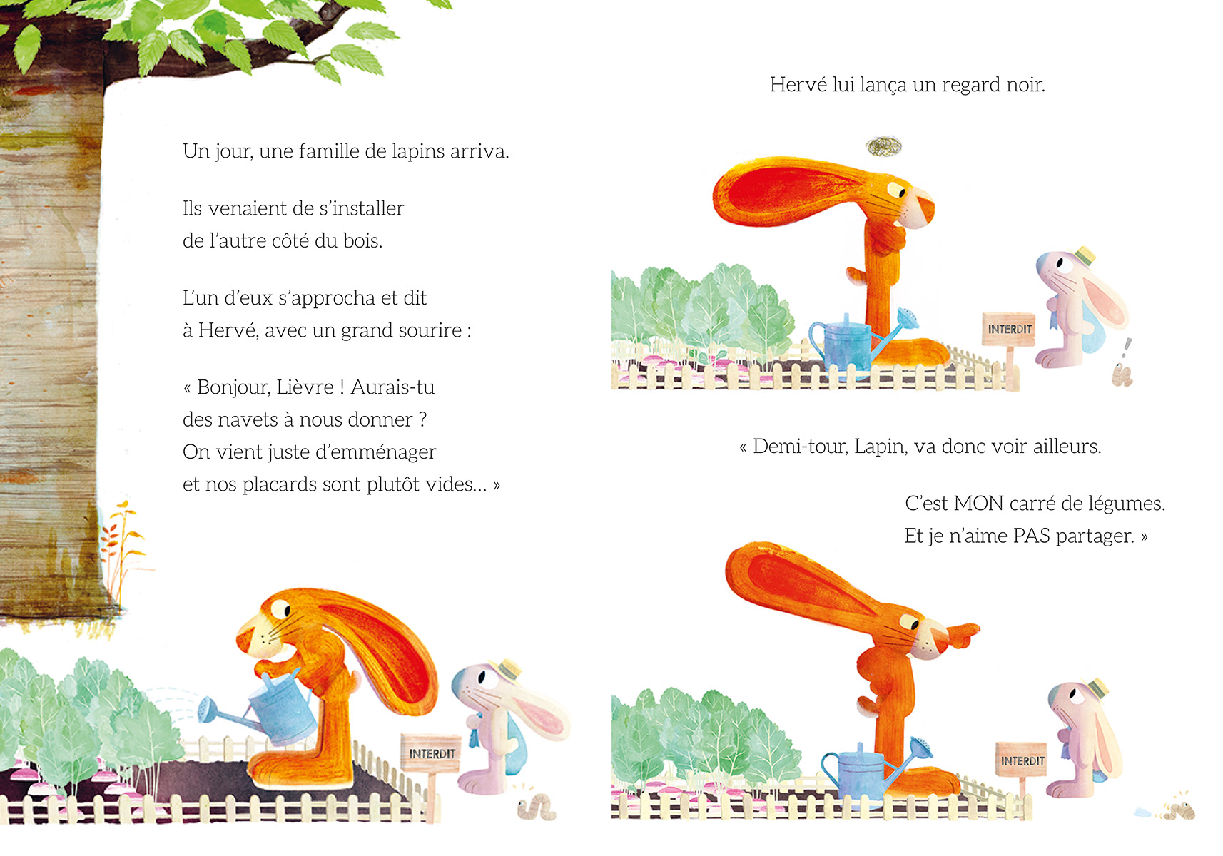 HERVE NE VEUT PAS PARTAGER