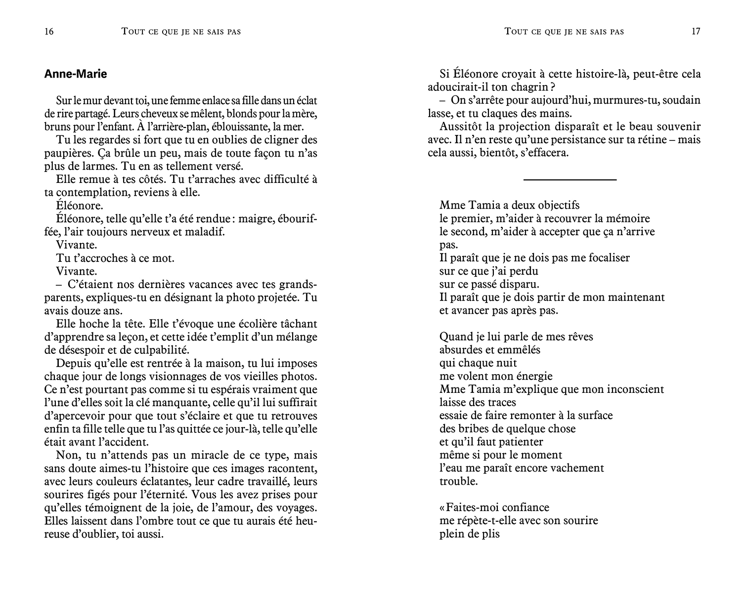 TOUT CE QUE JE NE SAIS PAS