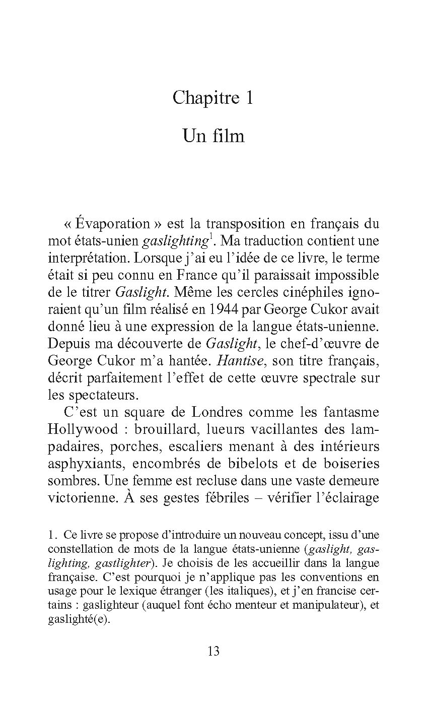 LE GASLIGHTING OU L