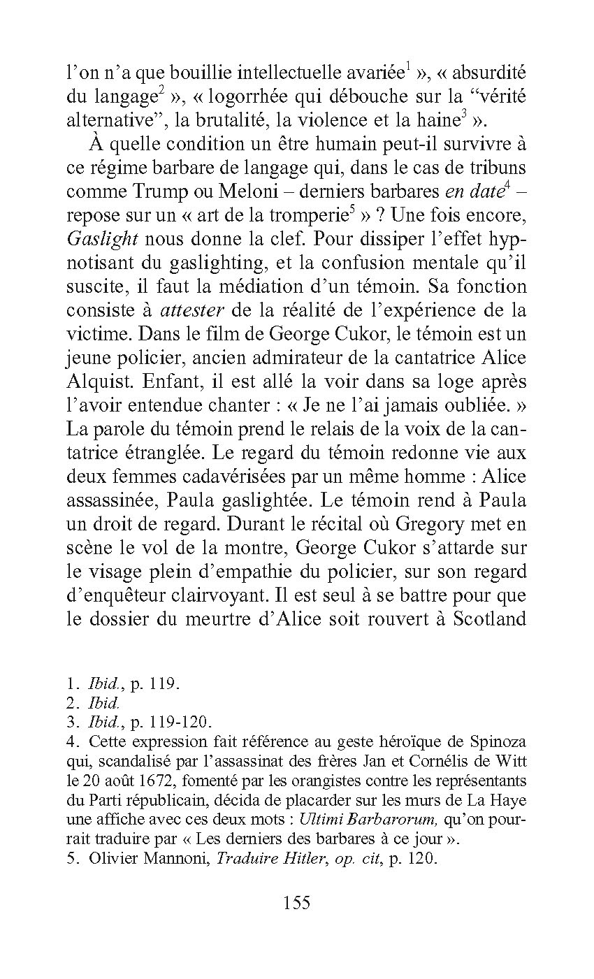 LE GASLIGHTING OU L