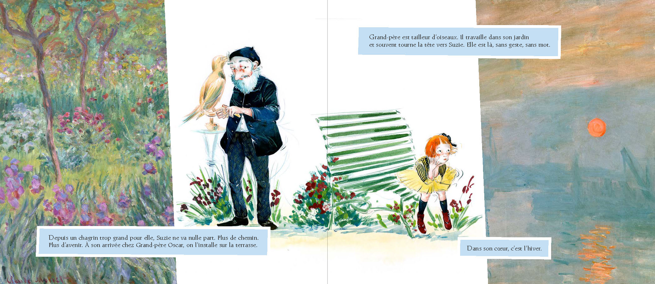 LES AILES DE SUZIE : UN VOYAGE DANS LES OEUVRES DE CLAUDE MONET