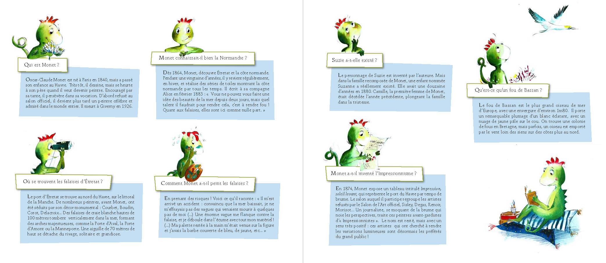 LES AILES DE SUZIE : UN VOYAGE DANS LES OEUVRES DE CLAUDE MONET