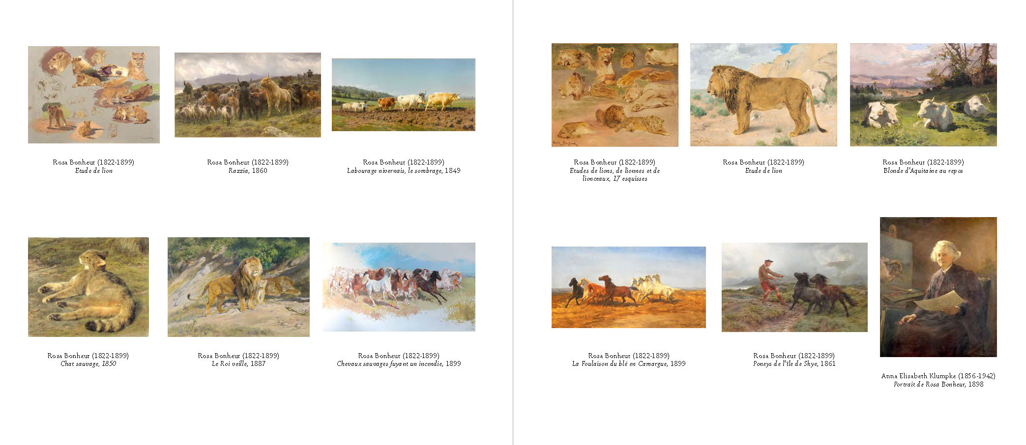 AU BONHEUR DES BETES : UN VOYAGE DANS LES OEUVRES DE ROSA BONHEUR