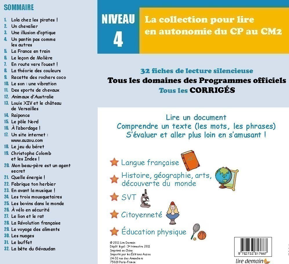LECTURE AUTONOME - LOT X 10 LIRE LE MONDE NIVEAU 4