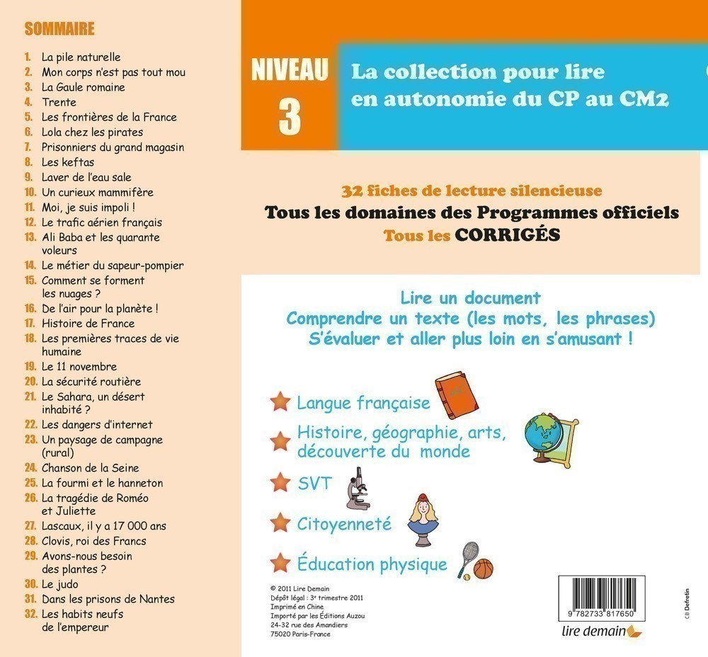 LECTURE AUTONOME - LOT X 10 LIRE LE MONDE NIVEAU 3