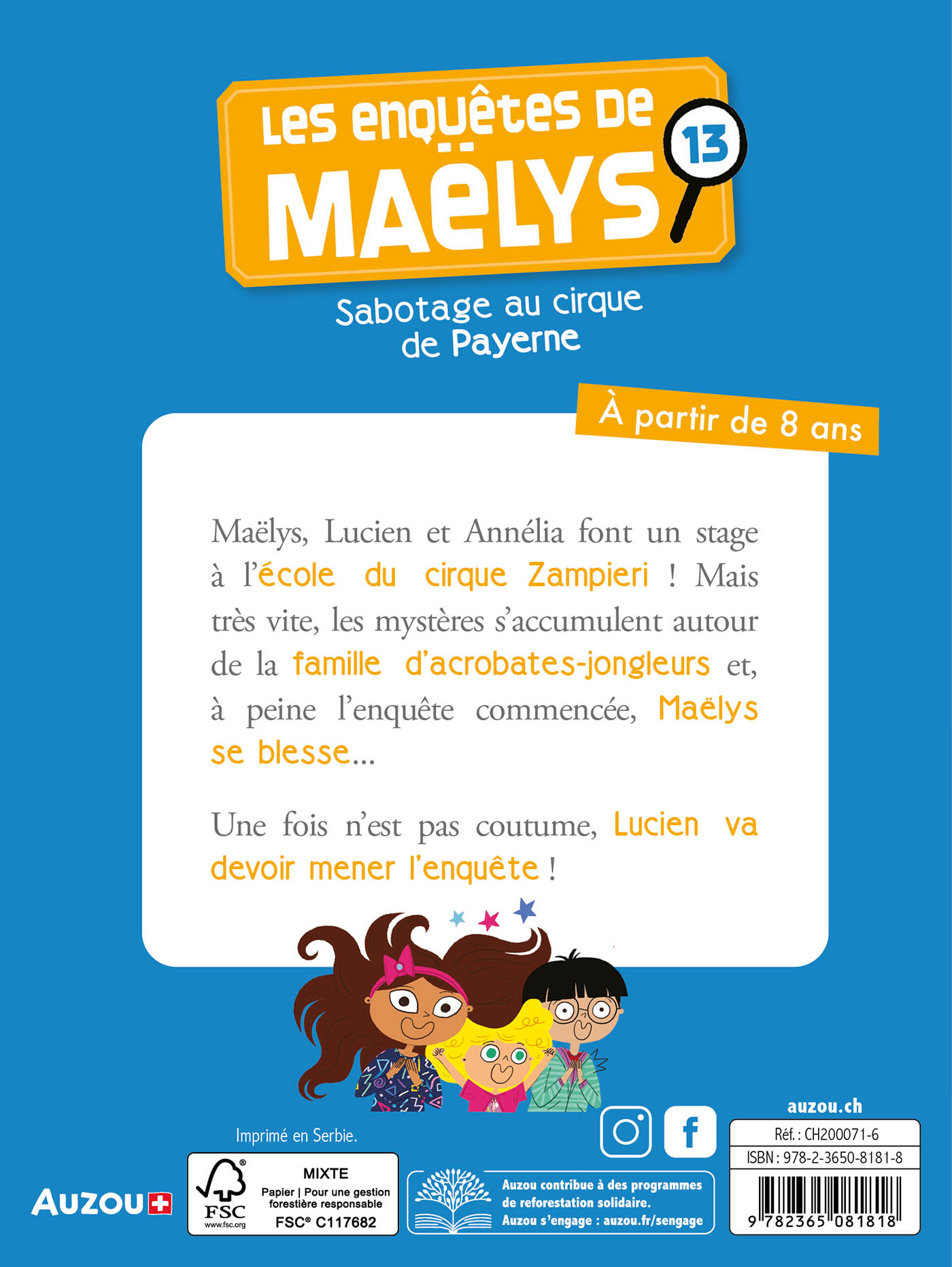 Les Enquêtes De Maëlys - Sabotage Au Cirque De Payerne Les Enquêtes De Maëlys - Sabotage Au Cirque De Payerne