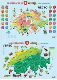 La géographie de la suisse : carte recto/verso