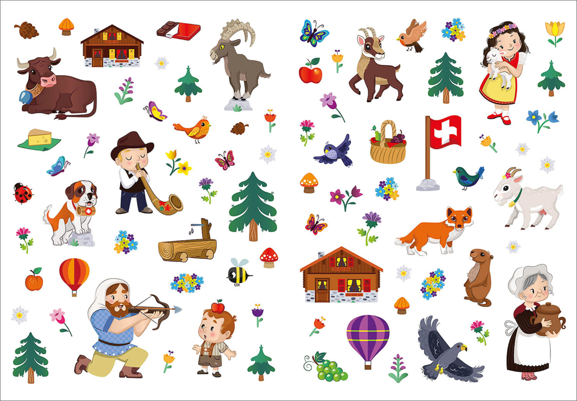 Mon Grand Livre De Coloriage - La Suisse