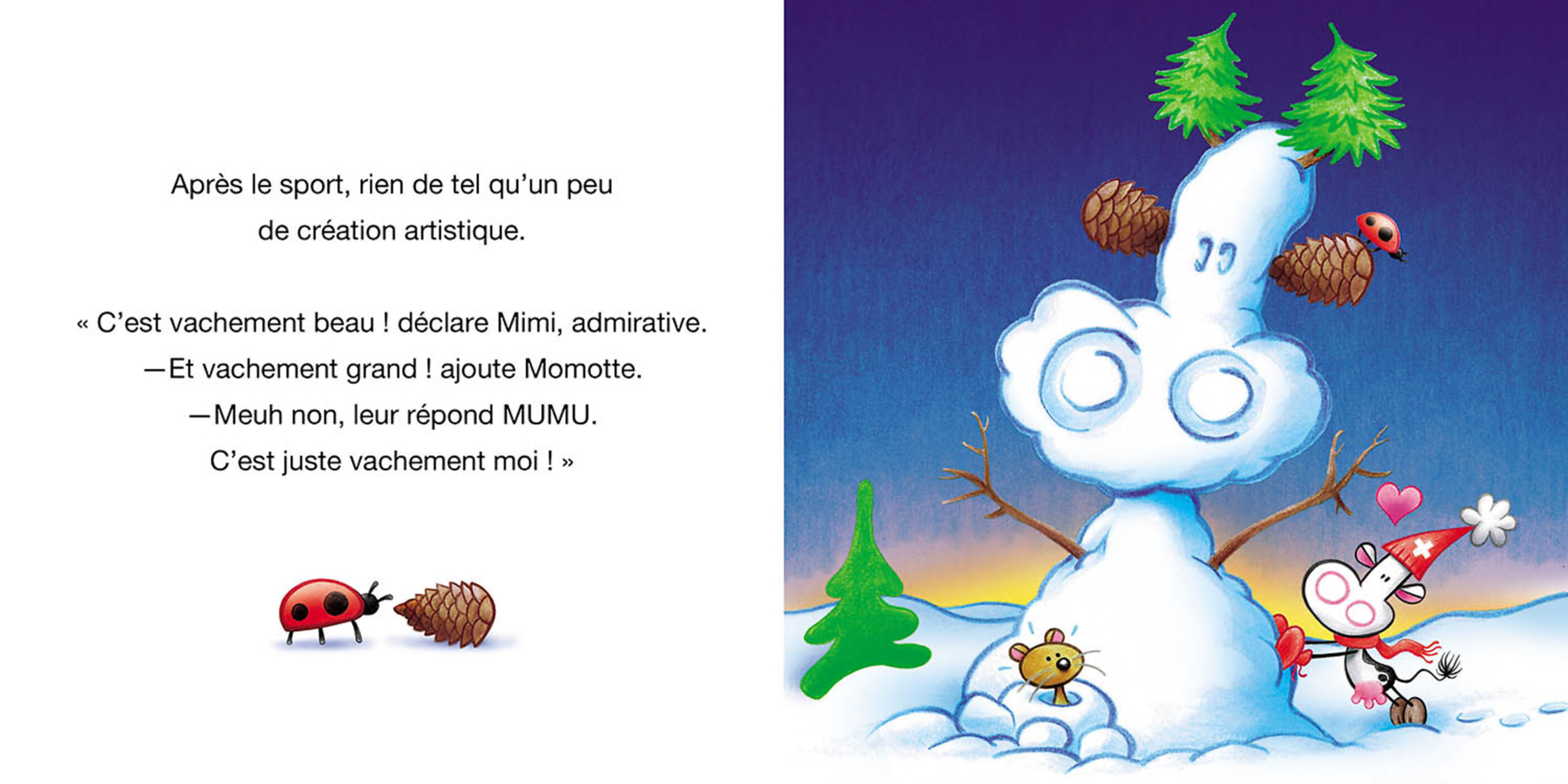 Mumu Cow À La Neige