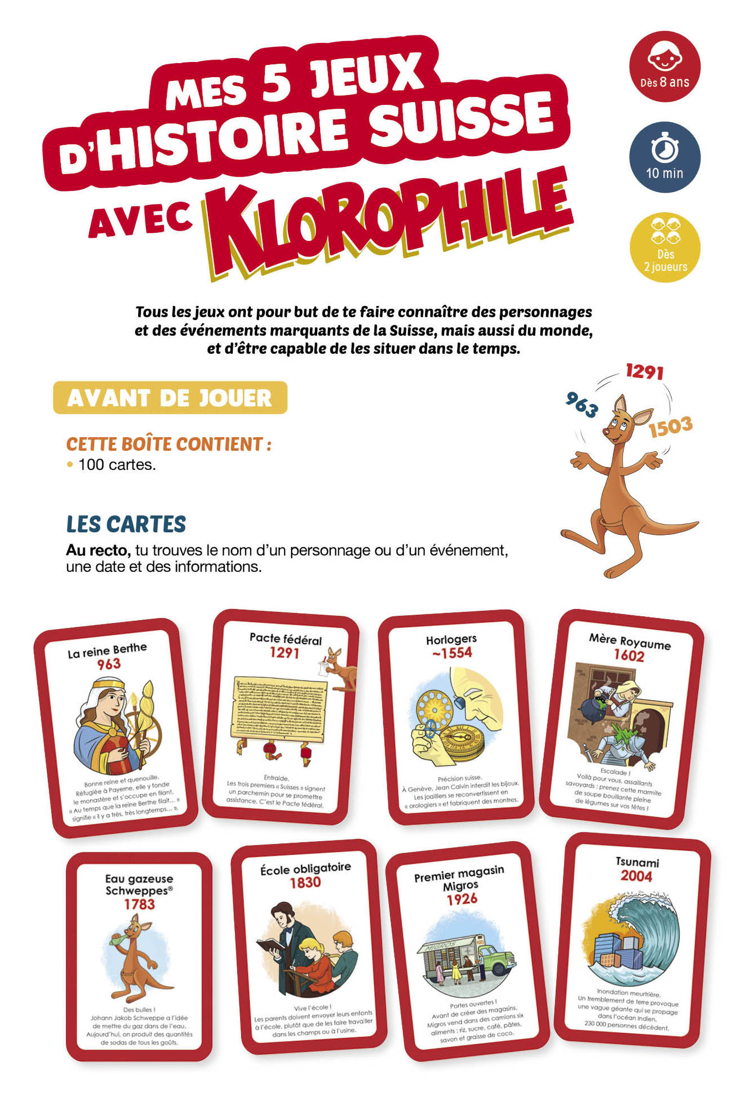 Mes 5 Jeux D'histoire Suisse