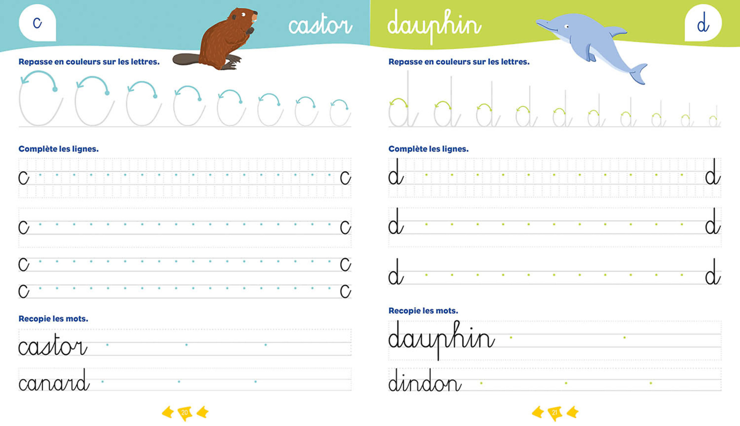 Kloro Cahier D'écriture 3E Lettres Minuscules - Animaux Du Monde