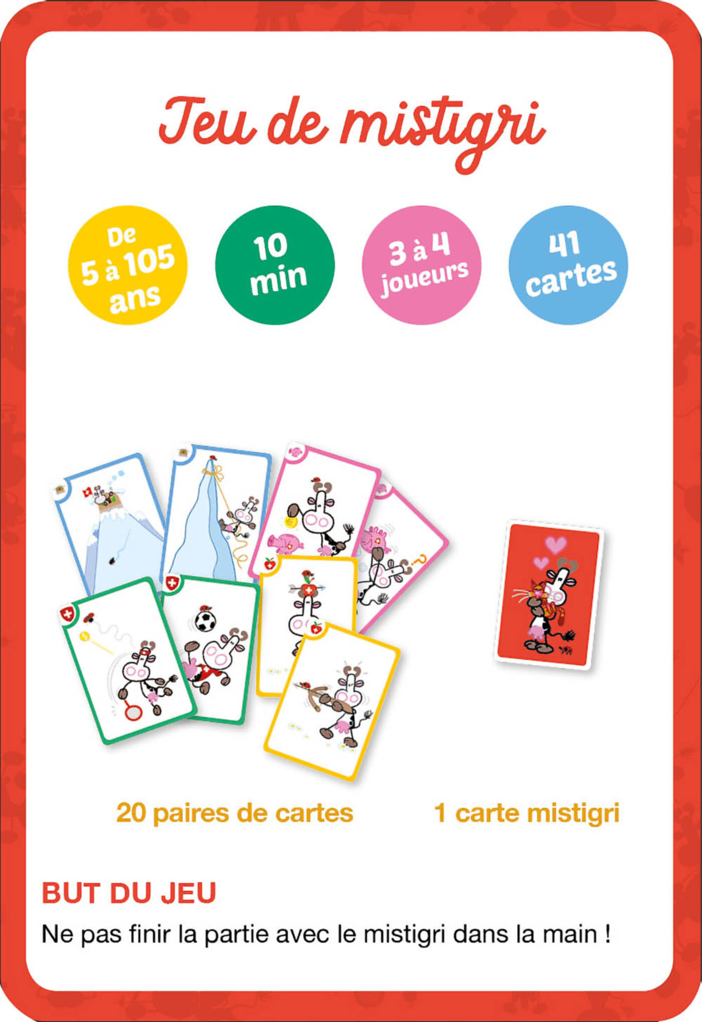 Jeu De Cartes - Jeu De Cartes : Mumu Cow Mistigri Chat Alors !