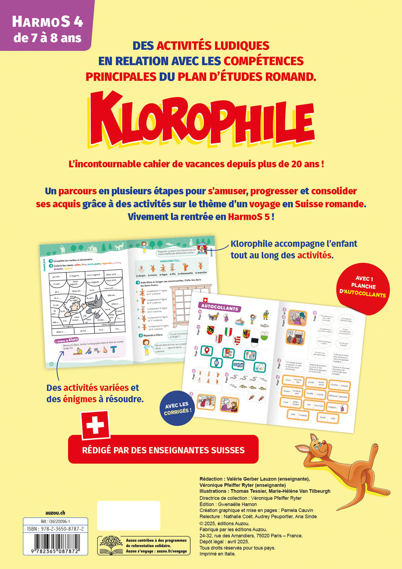 Ne Klorophile En Vacances Harmos 4