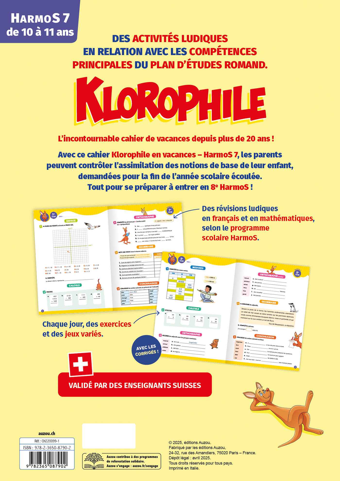 Ne Klorophile En Vacances Harmos 7