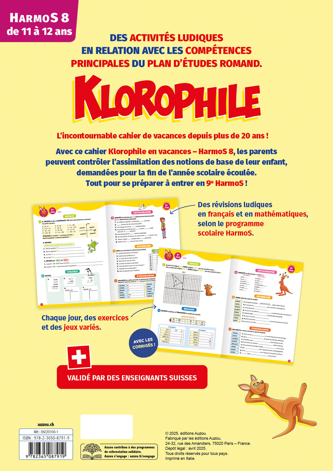 Ne Klorophile En Vacances Harmos 8