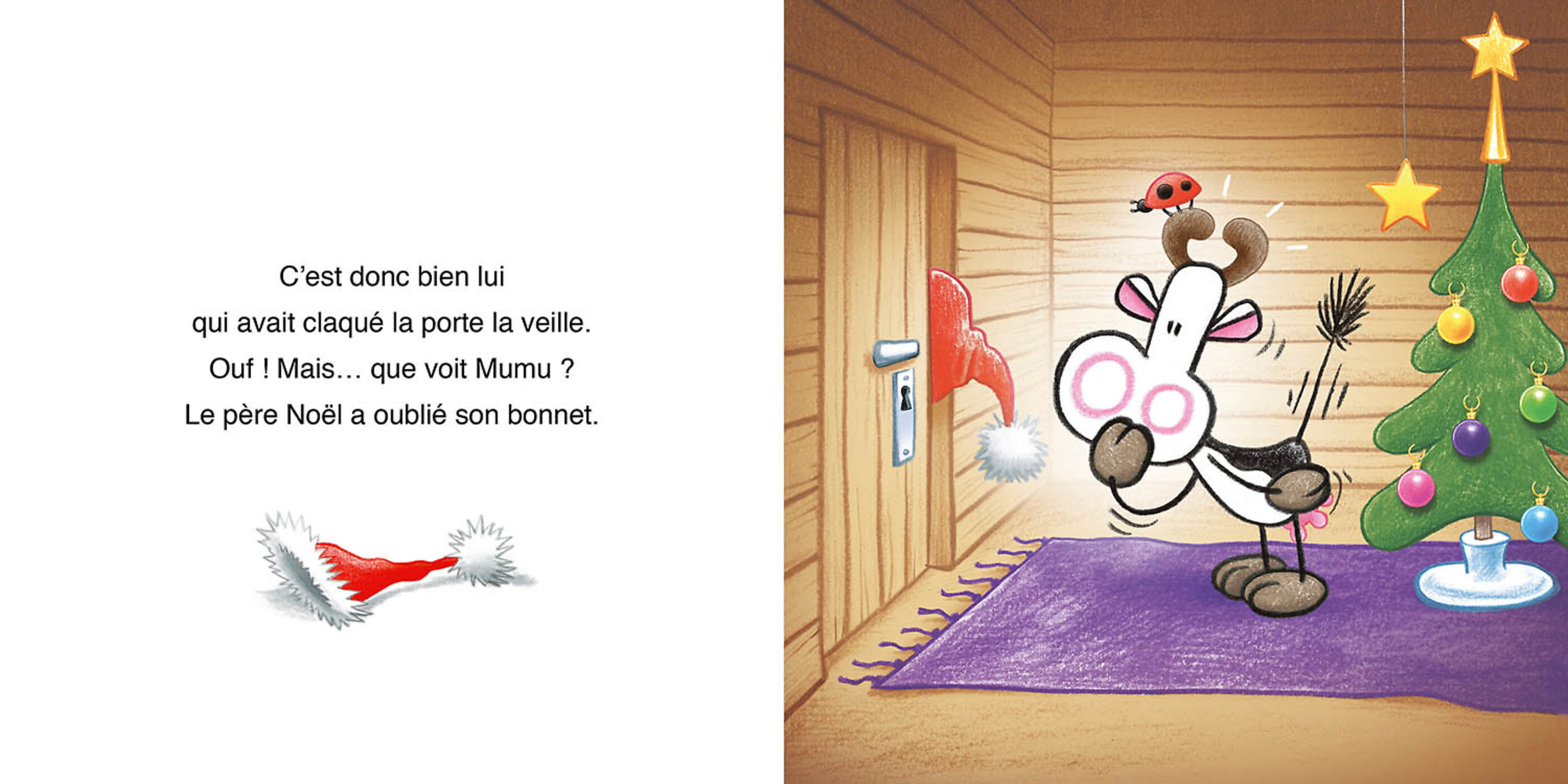 Mumu Cow Et Le Bonnet Du Père Noël