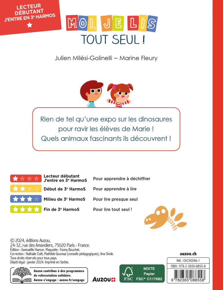 Moi Je Lis Tout Seul - Dino Expo : Lecteur Débutant