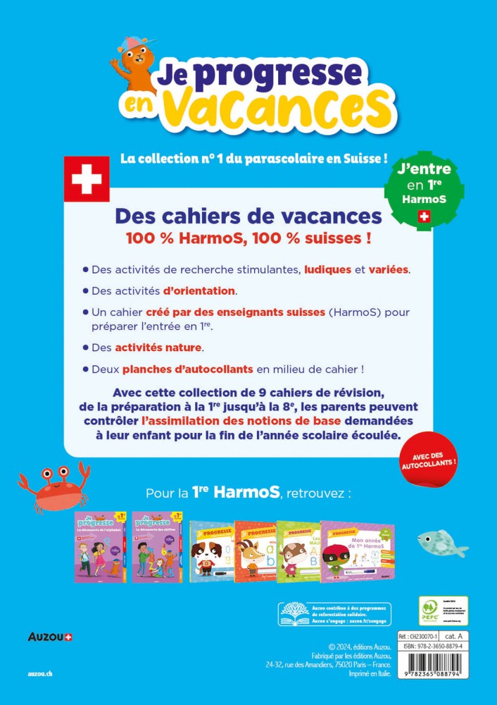 J'entre En 1Re Harmos : Logique, Vocabulaire, Découverte Du Monde