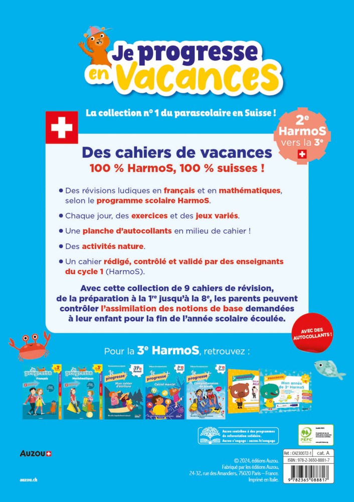 2E Harmos Vers La 3E : Français, Mathématiques, Avec Des Activités Na