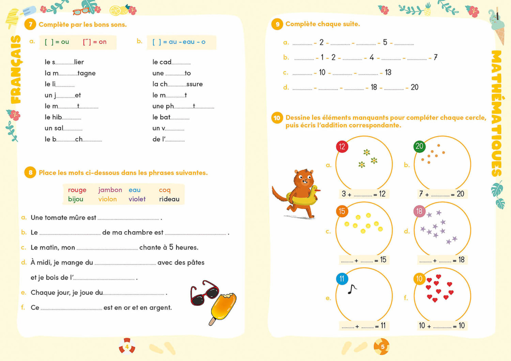 3E Harmos Vers La 4E : Français, Mathématiques, Avec Des Activités Na