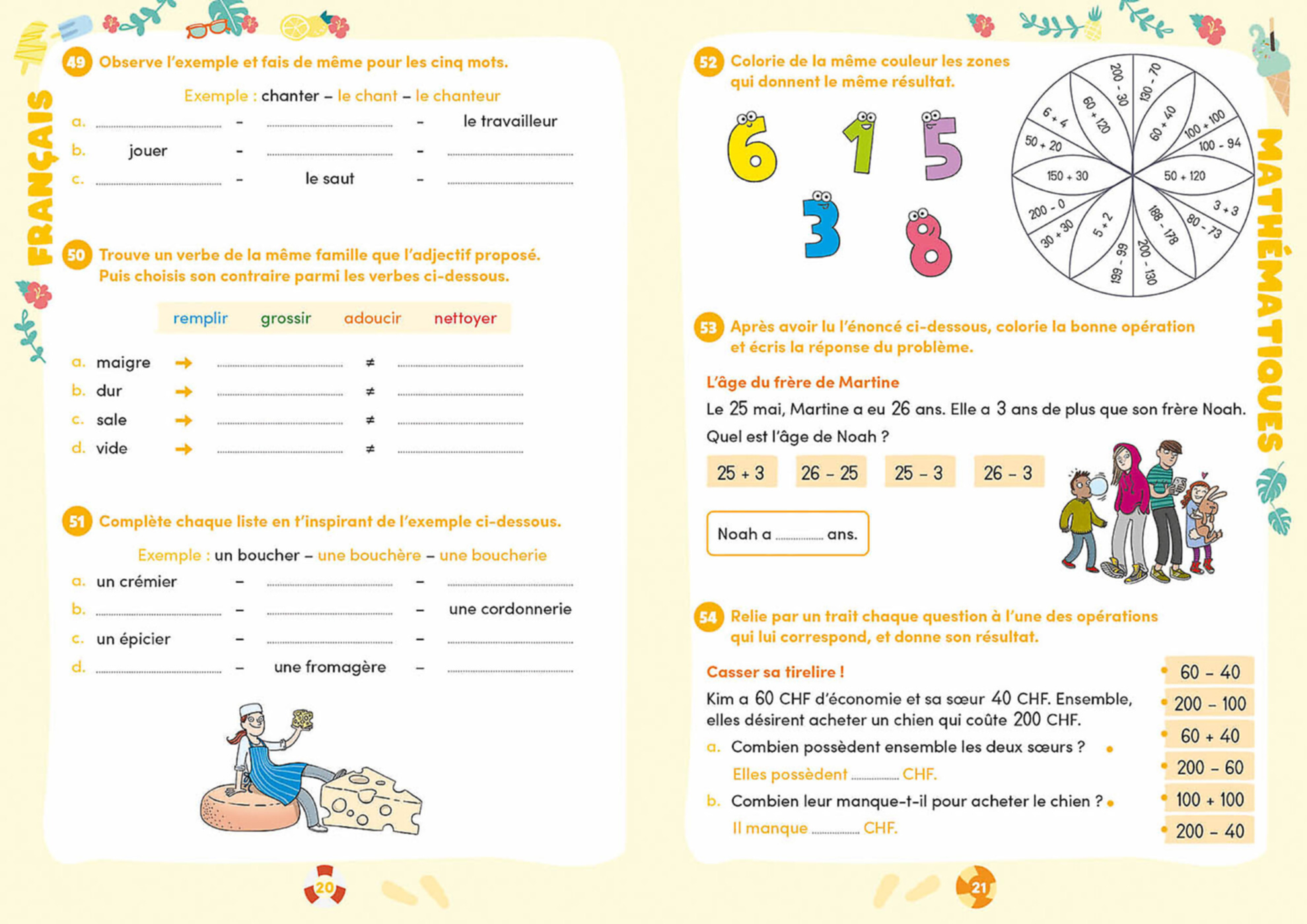 4E Harmos Vers La 5E : Français, Mathématiques, Avec Des Activités Na