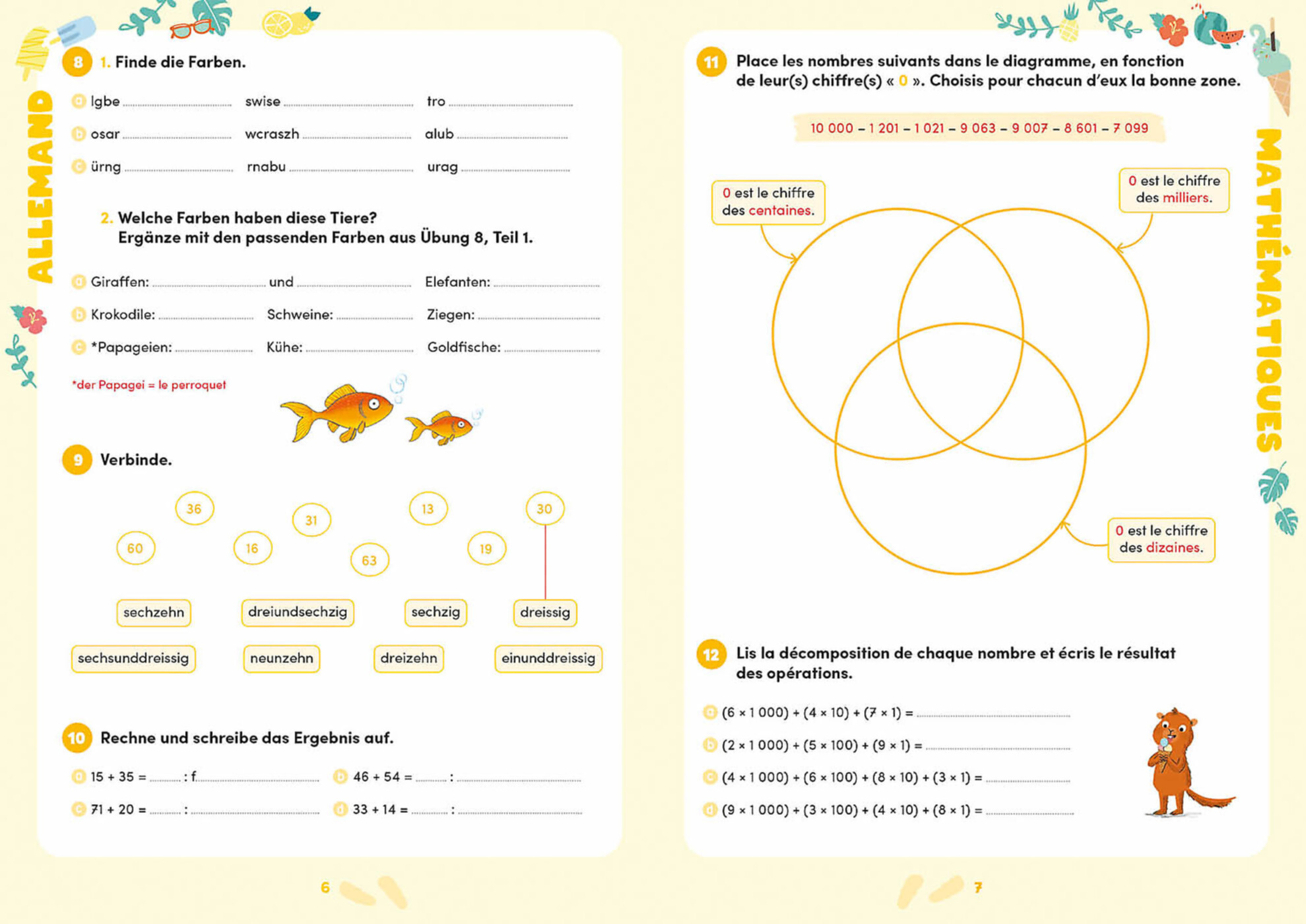 6E Harmos Vers La 7E : Français, Mathématiques, Allemand