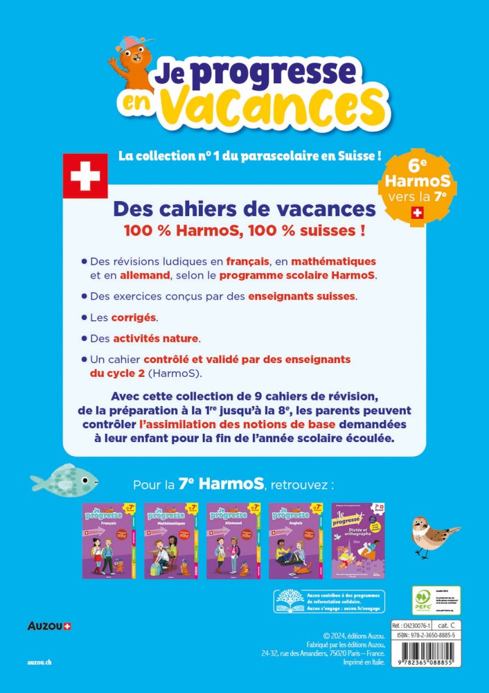 6E Harmos Vers La 7E : Français, Mathématiques, Allemand