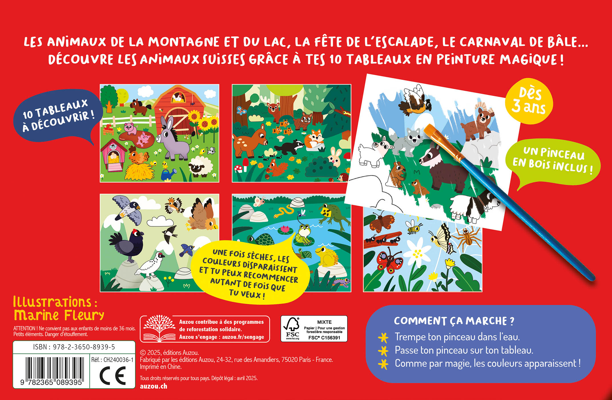 Ma Pochette D'artiste - Ma Pochette D'artiste Ma Peinture Magique Les Animaux Suisses