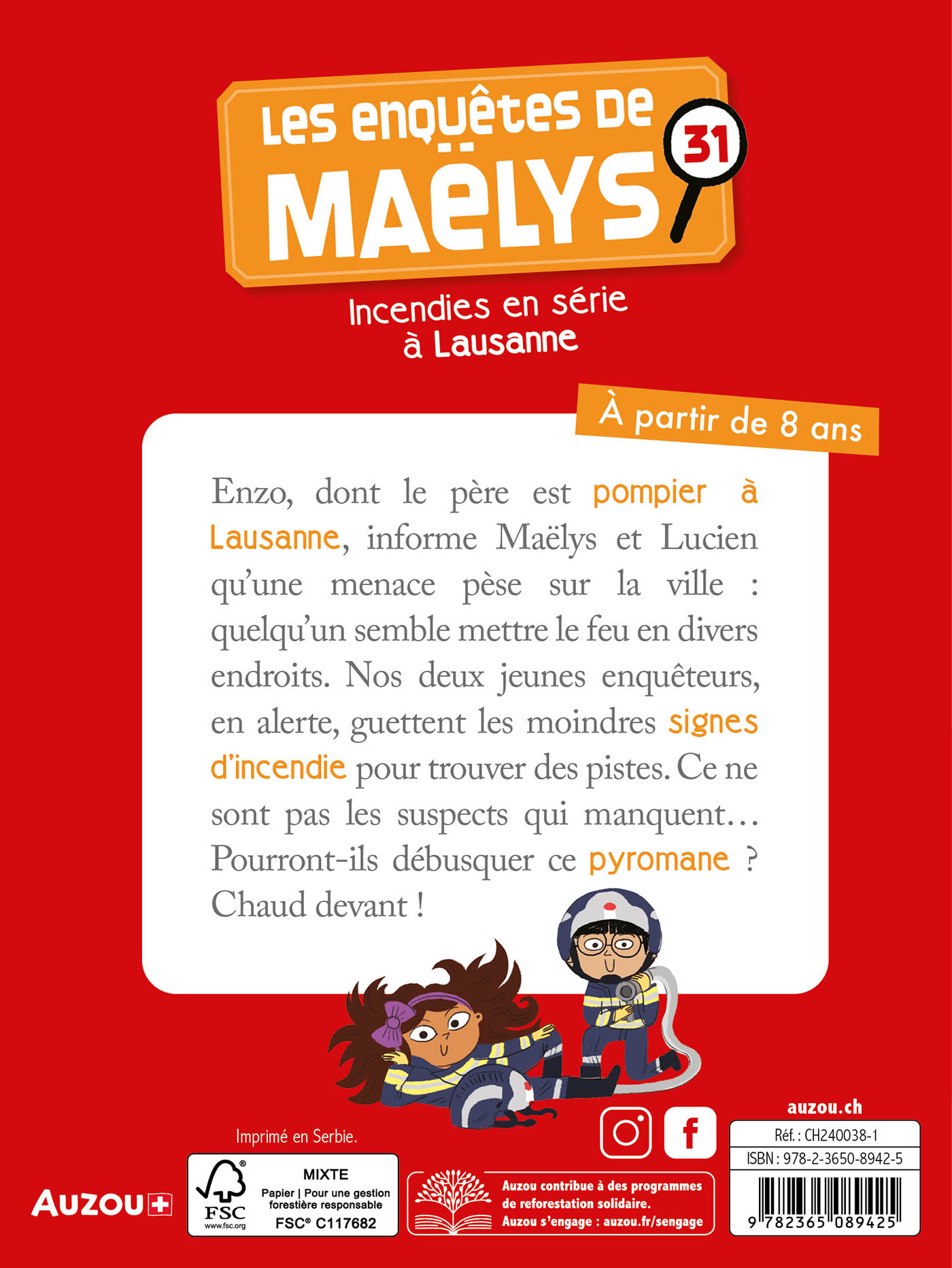 Les Enquêtes De Maëlys - Incendies En Série À Lausanne