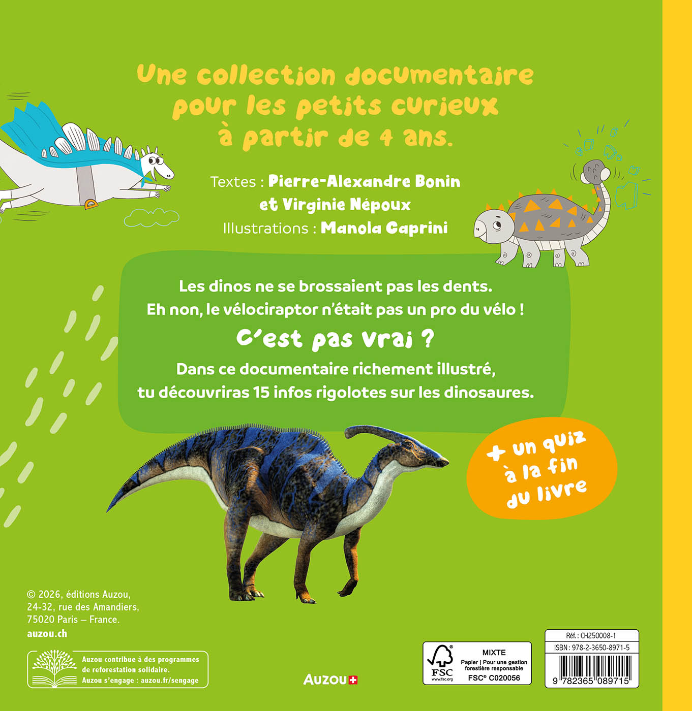 C'est Pas Vrai  ? - 15 Infos Rigolotes Sur Les Dinosaures