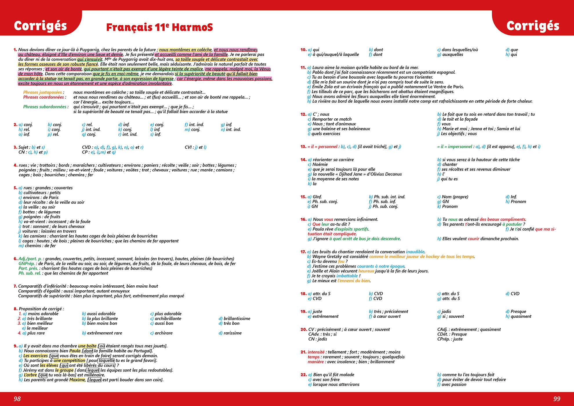 Je Progresse Français 11E Nouvelle Édition