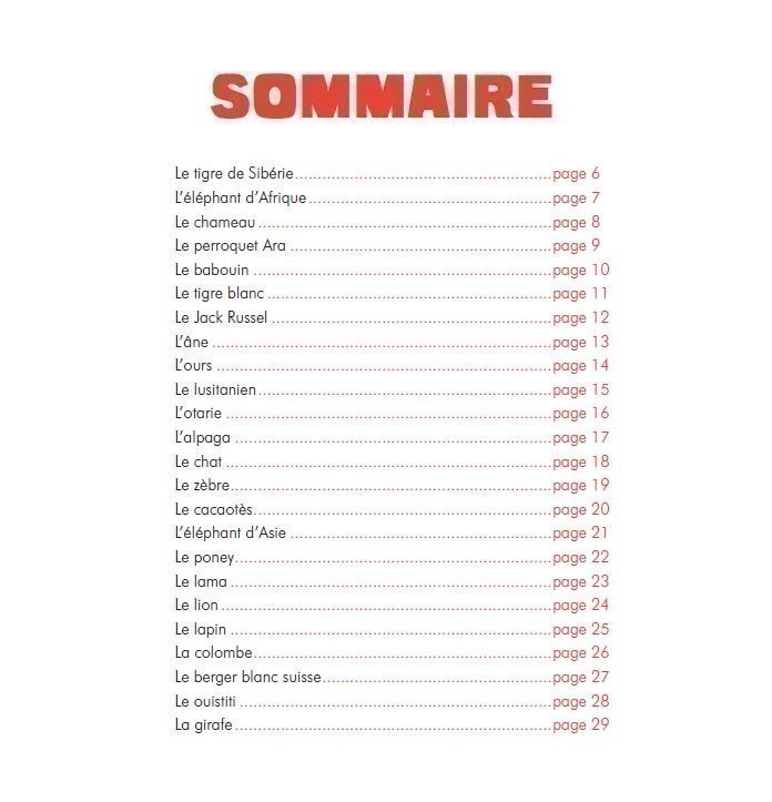 Mon Premier Doc Photo  - Les Animaux Du Cirque