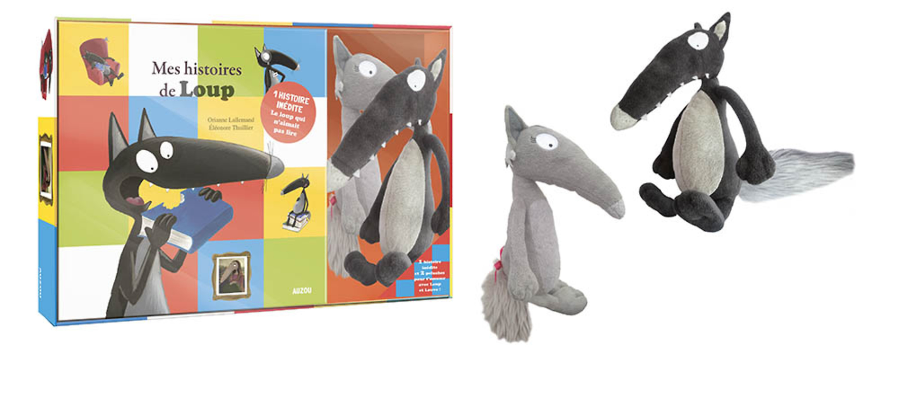 Coffret Peluches Loup Et Louve + Inedit