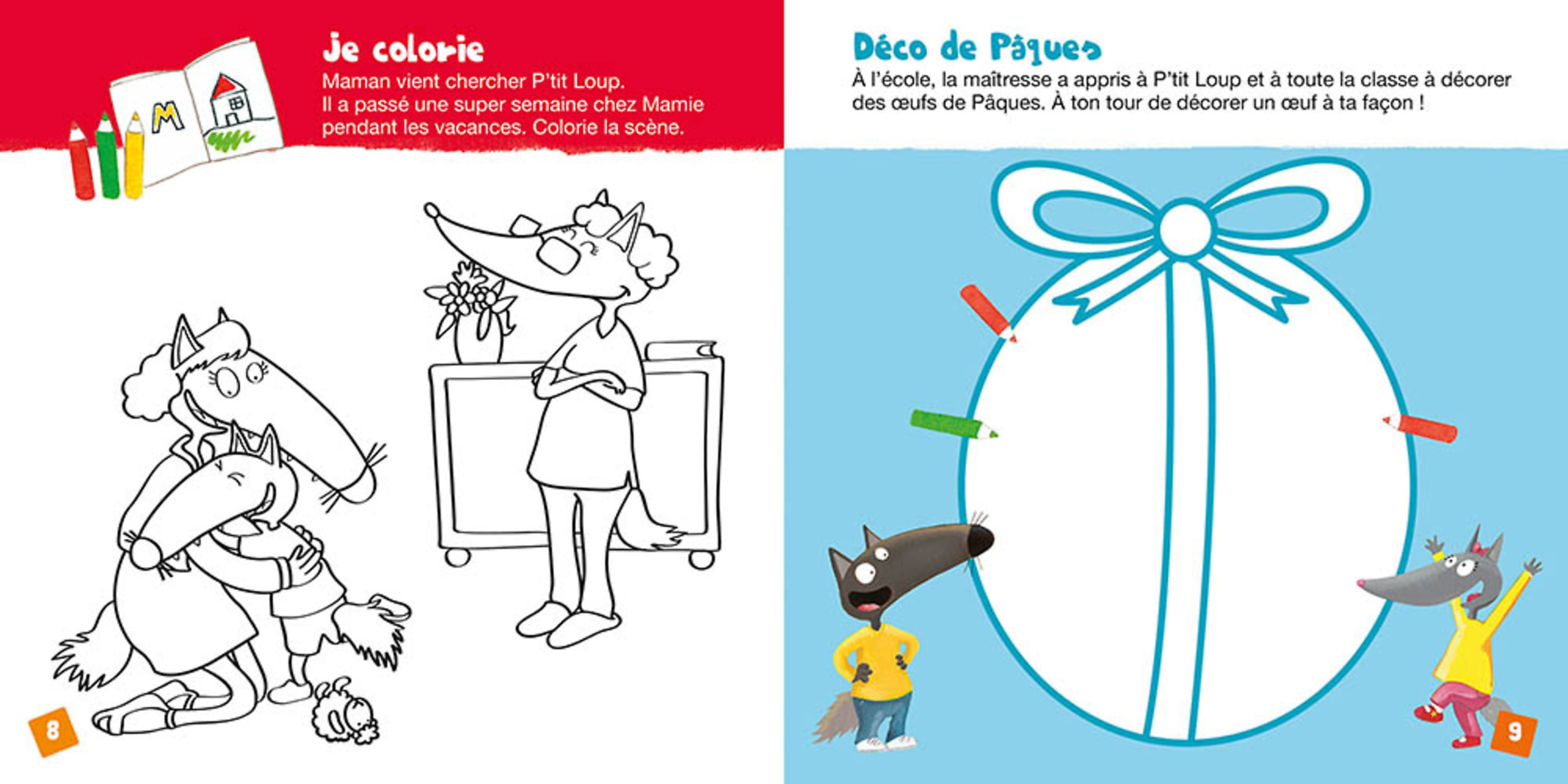 Mon Cahier D'activites P'tit Loup - Special Pâques
