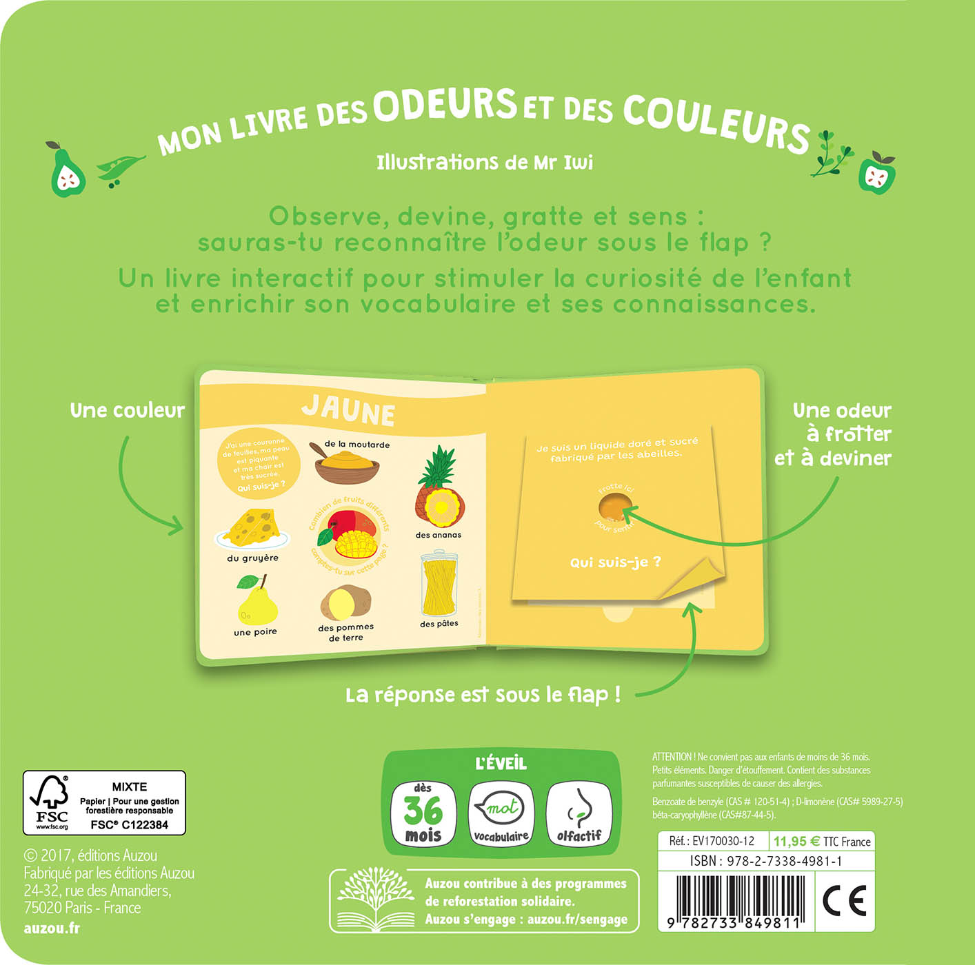 Mon Livre Des Odeurs Et Des Couleurs - Le Marché Mon Livre Des Odeurs Et Des Couleurs - Le Marché