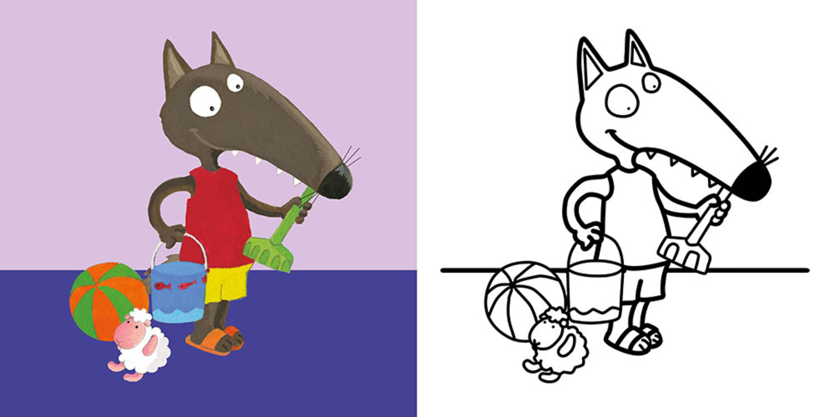 Mes Premiers Coloriages - P'tit Loup - Les Vacances