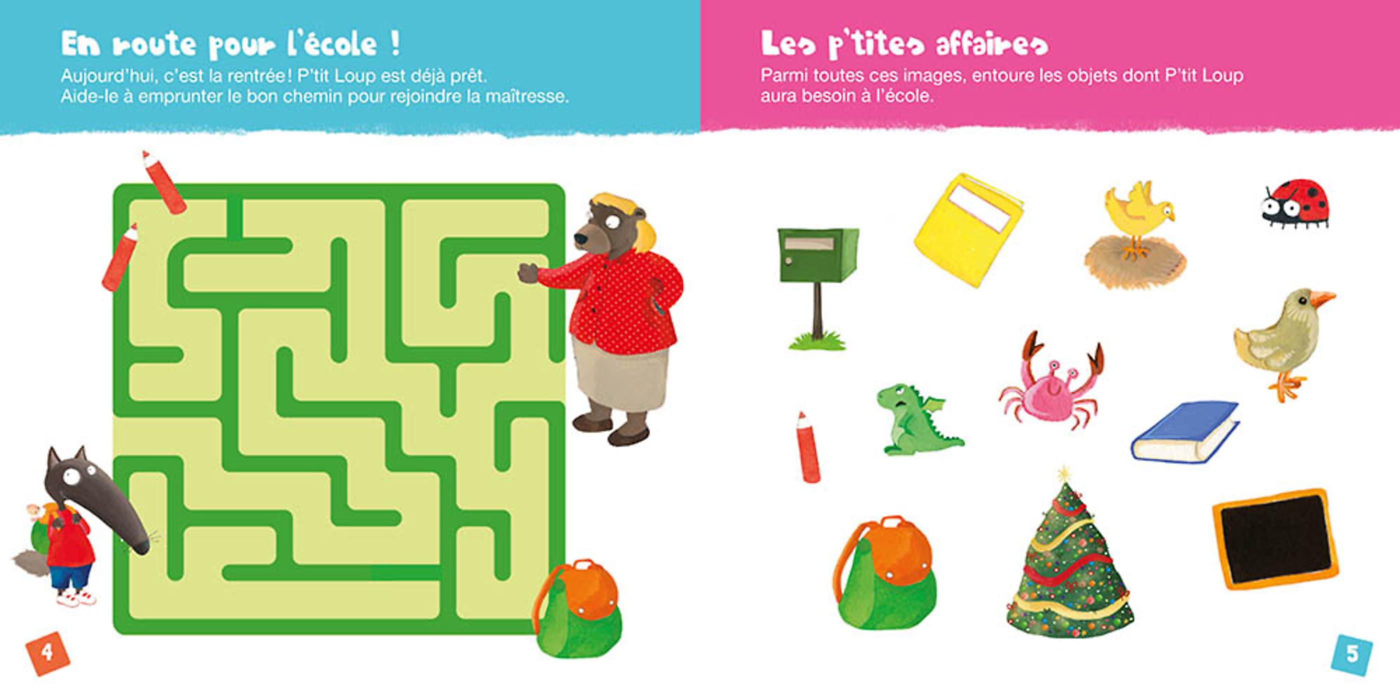 Mon Cahier D'activités P'tit Loup - À L'école Mon Cahier D'activités P'tit Loup - À L'école