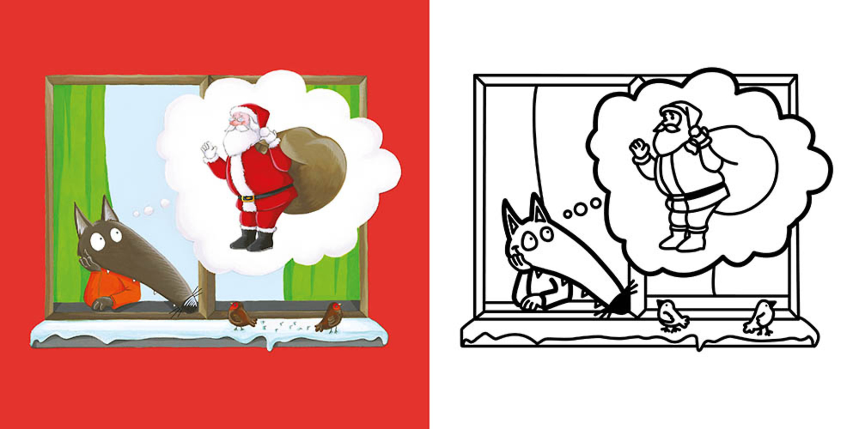 Mes Premiers Coloriages - P'tit Loup - Noël