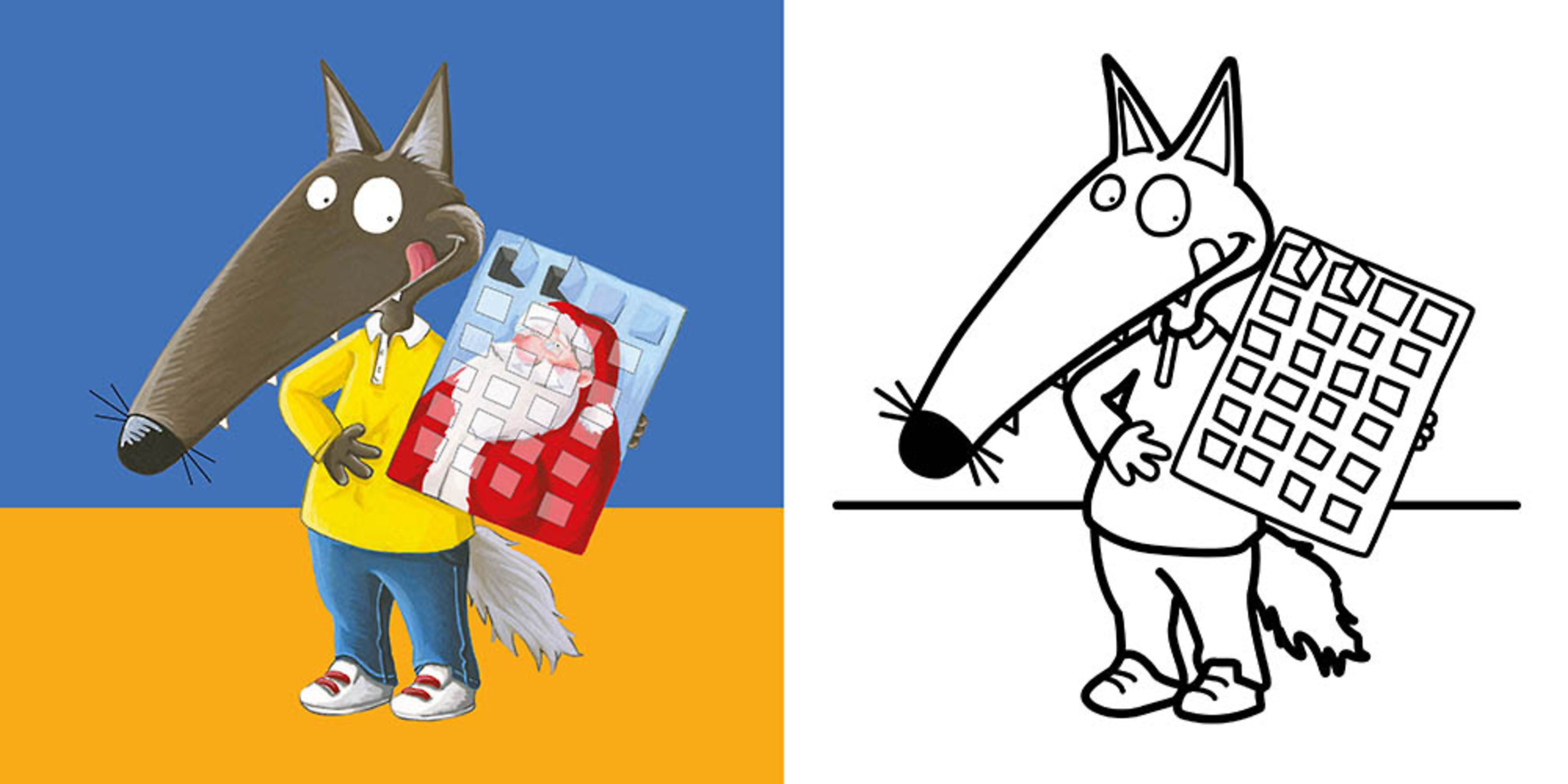Mes Premiers Coloriages - P'tit Loup - Noël