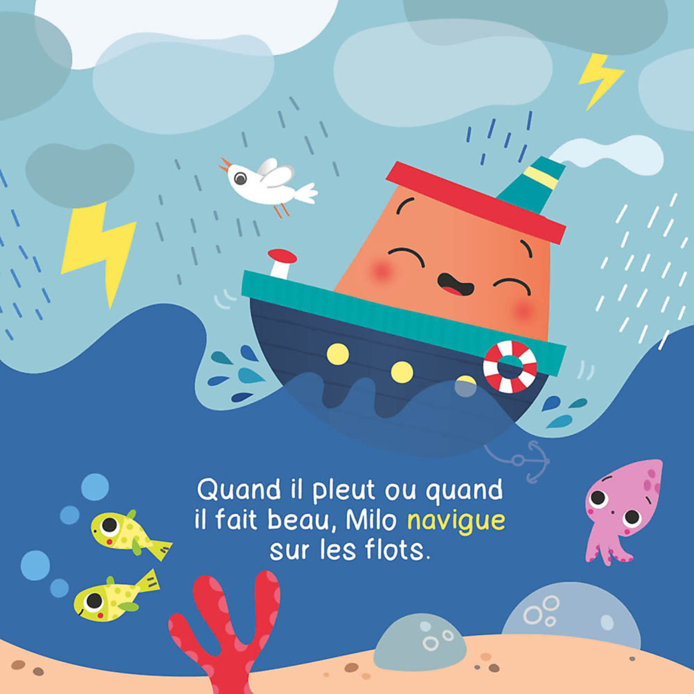 Mon Premier Livre De Bain - Milo Navigue Sur Les Flots