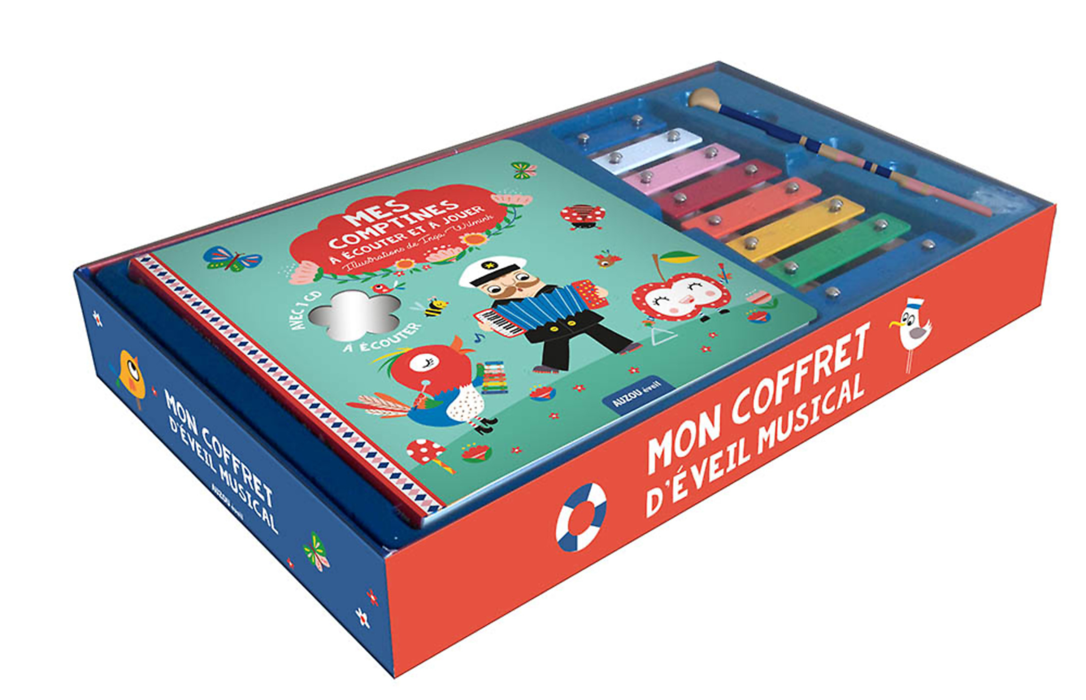 Mon Coffret D'éveil Musical Mes Comptines À Écouter Et À Jouer Avec Un Xylophone