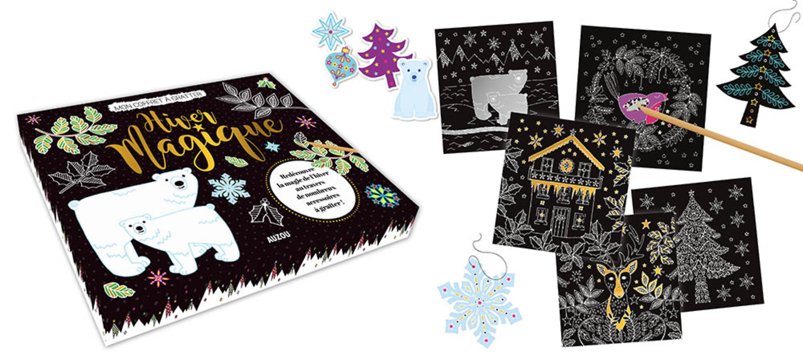 Mon Coffret D'artiste - Mon Coffret A Gratter - Hiver Magique Mon Coffret D'artiste - Mon Coffret A Gratter - Hiver Magique