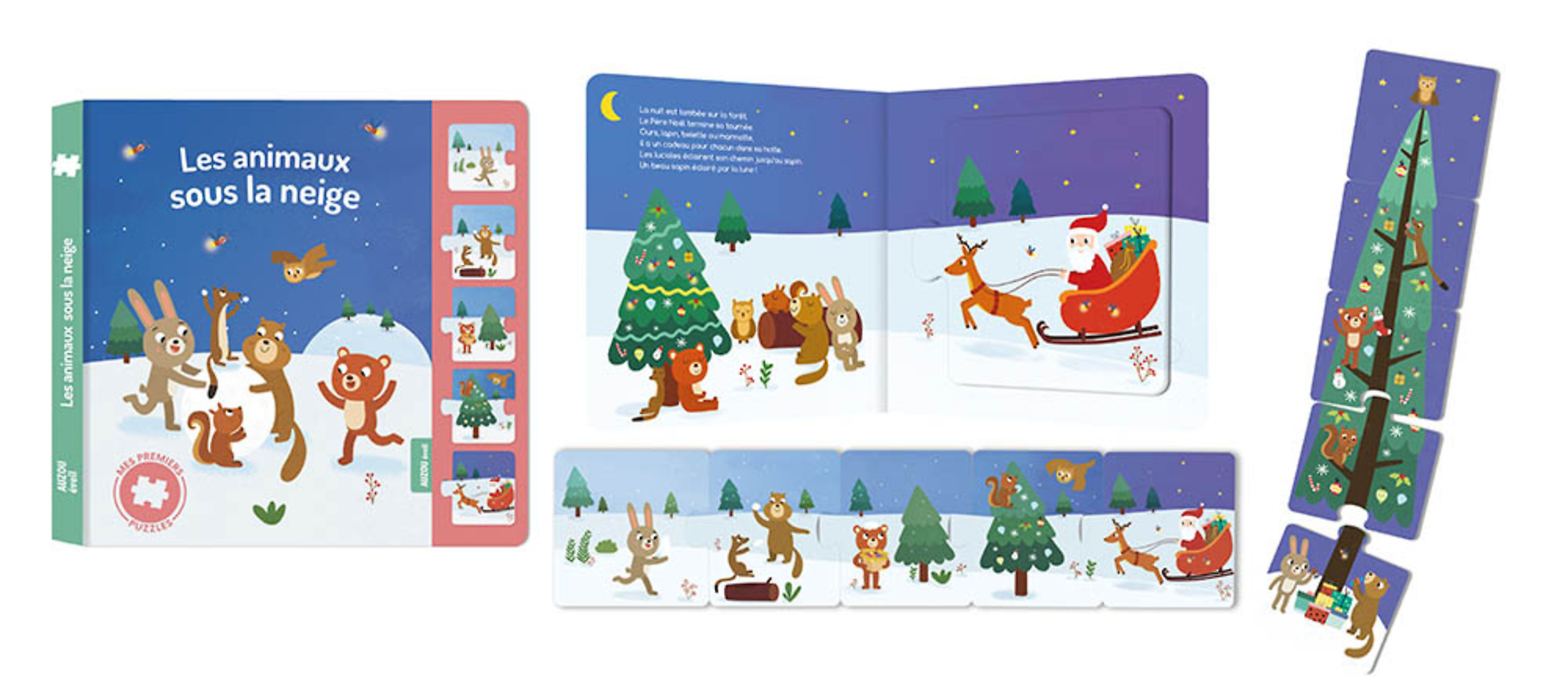 Les Animaux Sous La Neige (Coll. Mes Premiers Puzzles)