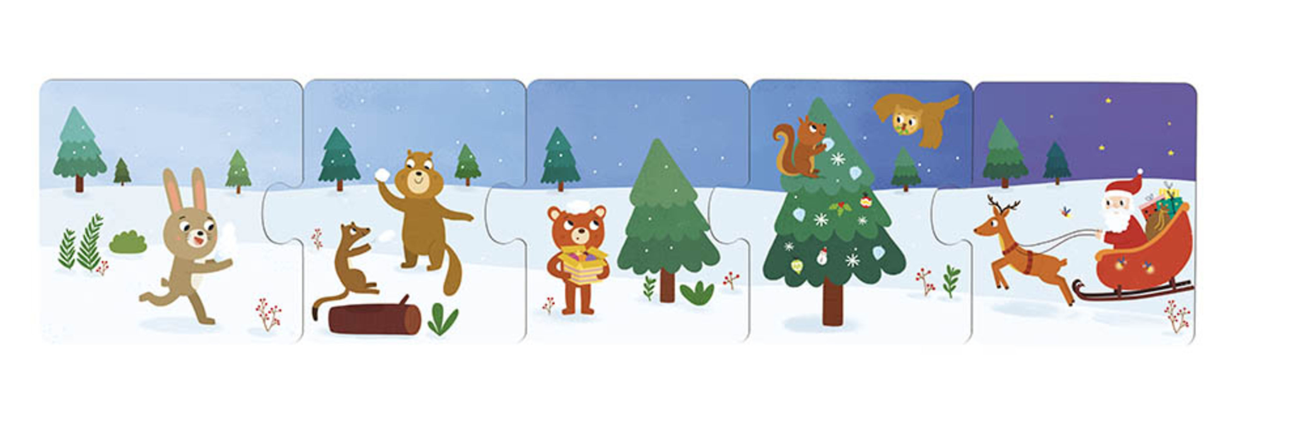Les Animaux Sous La Neige (Coll. Mes Premiers Puzzles)