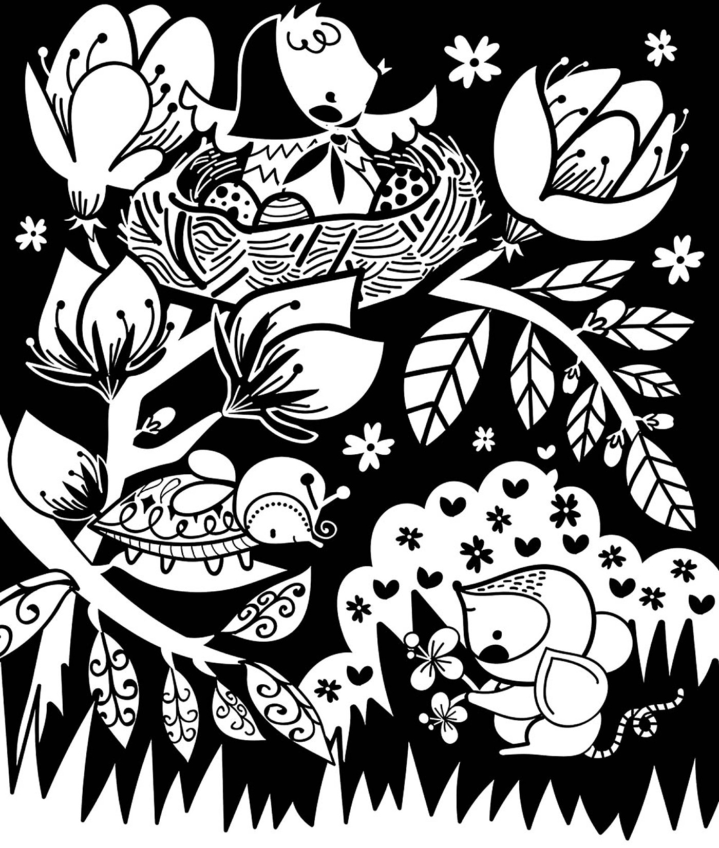 Ma Pochette D'artiste - Coloriages Velours : Printemps