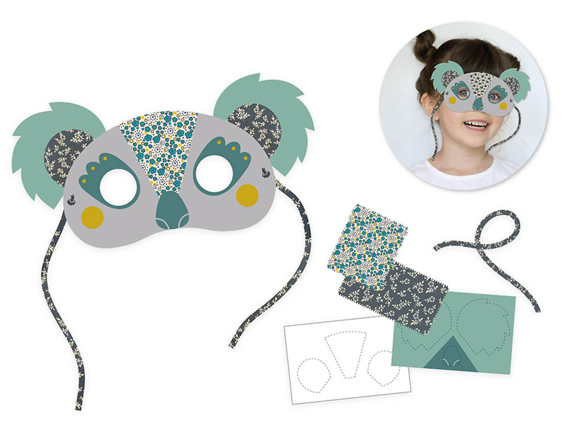 Ma Magnifique Création - Mon Masque De Koala En Liberty
